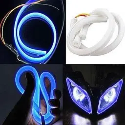 AOW Flexible 30cm Long Headlight Neon LED DRL Tube (BLUE) For KTM Duke 190 (Pack Of 1)-picture-15