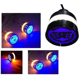 AOW Handle Bar End Dual Led Bike Turn Signal Indicator Light (Blue) for Universal for All Royal Enfield Models R-19-picture-48
