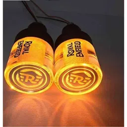 AOW Handle Bar End Dual Led Crystal Side Indicator Lights (Blue) for Royal Enfield Models K-6.53(Set of 2)-picture-16