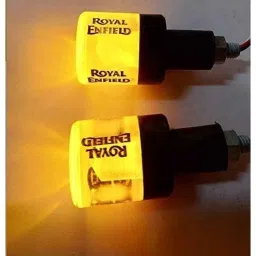 AOW Handle Bar End Dual Led Crystal Side Indicator Lights (Blue) for Royal Enfield Models K-6.60(Set of 2)-picture-24