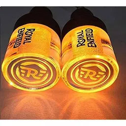 AOW Handle Bar End Dual Led Crystal Side Indicator Lights (Blue) for Royal Enfield Models K-6.79(Set of 2)-picture-30