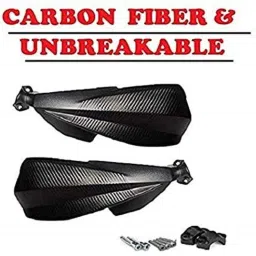 aow Meenu Arts Carbon Fibre Scratchproof Unbreakable Handle Bar Handguard for KTM Duke All Models (Black) T-25-picture-25
