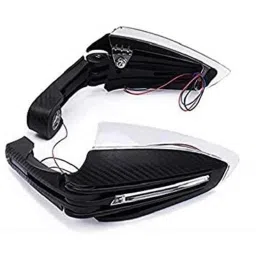 aow Meenu Arts Motorcycle Handguards with Led Light for 7/8 inch Grips - 300 * 140 * 110Mm (Black) Folding Type for Honda Cb Hornet 160R-picture-18