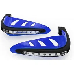 aow Meenu Arts Motorcycle Handguards with Led Light for 7/8 inch Grips - 300 * 140 * 110Mm (Blue) for Yamaha Ray Z-picture-33
