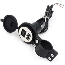 AOW Motorcycle Bike Mobile Phone USB Charger Power Adapter 12v (Waterproof) for Bajaj Discover 100 DTS-i-picture-18