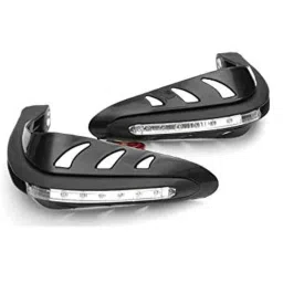 AOW Motorcycle Handguards with Led Light for 7/8 inch Grips - 300 * 140 * 110mm (Black) for Royal Enfield Thunder Bird 350-picture-37