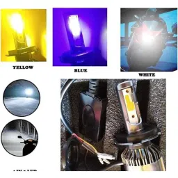 AOW Multi Color LED Anti-Flicker (36W/3800LM) Headlight Bulb with Ultra Bright White Light Universal for All Bikes (12V - 36W) t-63-picture-15