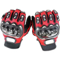 AOW PRO BIKERZ FULL FINGERD GLOVES, (RED) XXL SIZE.-picture-42