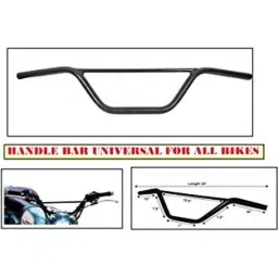 AOW RD350 (with Mounting Rod) Black Handlebar (Black) Universal for Bajaj Discover 150 F-picture-20