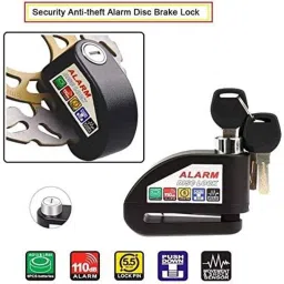 AOW Security Alarm Disk Lock Motorbike Bike Scooter Loud Disc Brake Lock Security Anti-Theft Alarm for Pulsar 150 cc-picture-33