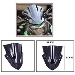 AOW Type-21Premium Quality Visor Glass for Bajaj Dominor (Black)-picture-12