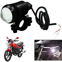 AOW U1 LED Motorycle Fog Light Bike Projector Auxillary Spot Beam Light (Black, 2 Pc) for Bullet Electra EFI39-picture-22