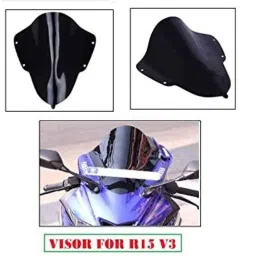 AOW Visor Glass for Yamaha R15 V3 (Black) B-127-picture-10
