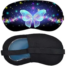 Aoxeria Butterfly Print Sleep Mask with Cold Gel Pad for Eyes – Eye Mask for Sleeping, Hot & Cold Therapy, Light Blocker, Reusable Travel Eye Cover for Kids Women Men-picture-38