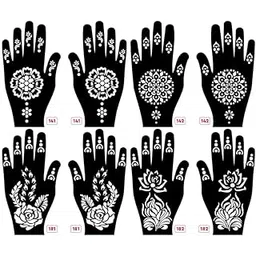 Apcute Mahndi stickers Latest Mehandi Design Stencils for Girls, womens, kids, unisex Design NO - Apcute-New-141-142-181-182-picture-36