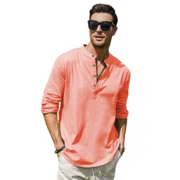 APEKTRA Men Cotton Mandarin Collar Straight Kurta-picture-23