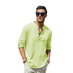 APEKTRA Men Cotton Mandarin Collar Straight Kurta-picture-32