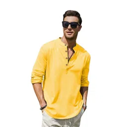 APEKTRA Men Mandarin Collar Straight Kurta-picture-13