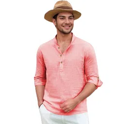 APEKTRA Men Solid Mandarin Collar Straight Regular Kurta-picture-41