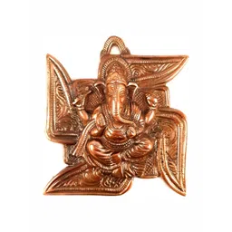 apka mart Copper Coloured Lord Ganesh Wall Hanging-picture-30