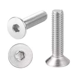APL Allen CSK Bolt 12.70x76.20 mm (1/2x3 inch) Stainless Steel Fully Threaded A2 Grade Chrome Finished (Pack of 100)-picture-25