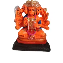 APNA KANHA Panchmukhi Hanuman Ji Car Dashboard Statue Decorative Showpiece - 11 cm-picture-30