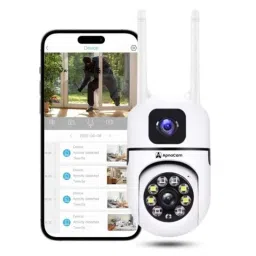 ApnaCam 2+2 MP CCTV Dual Lens Mini Wireless PTZ Smart WiFi Camera with Live Monitoring , Color Night Mode, Motion Detect Alert &a; 2 Way Audio-picture-43