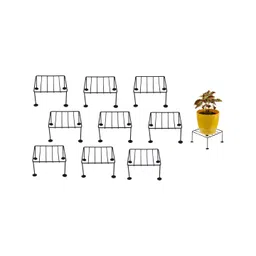 appeasy Black 10-Pcs Square Metal Planter Stands-picture-30