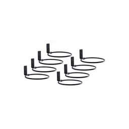 appeasy Black 8Pcs Hanging Ring Metal Planter Stands-picture-13