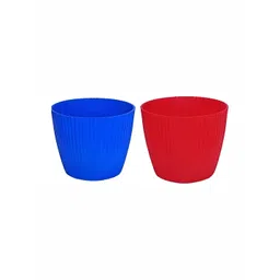 appeasy Red & Blue 2-Pcs Textured Planters-picture-12
