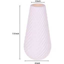 appeasy White 4Pcs Textured Metal Planters image 2