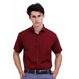 APPEL TOUCH Plus Size Classic Spread Collar Half Sleeves Formal Shirt-picture-38