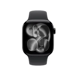Apple Watch Series 11 GPS with Black Sport Band - S/M (42mm Retina LTPO3 OLED Display, Jet Black Aluminium Case) image 2