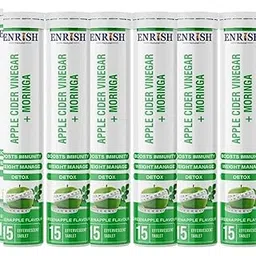 Apple Cider Vinegar & Moringa Effervescent Tablets | Refreshing Green Apple Flavor | Daily Wellness Drink with Plant Based Ingredients | Supports Hydration & Routine Wellness (5PACK)-picture-17