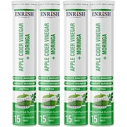 Apple Cider Vinegar & Moringa Effervescent Tablets | Refreshing Green Apple Flavor | Daily Wellness Drink with Plant Based Ingredients | Supports Hydration & Routine Wellness (PO4)-picture-18