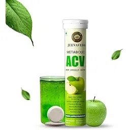 Apple Cider Vinegar Effervescent Tablets | With Garcinia, L-Carnitine, Vitamin B6 & B12 | Refreshing Detox & Weight Management Drink | Green Apple Flavour | 15 Tablets-picture-32