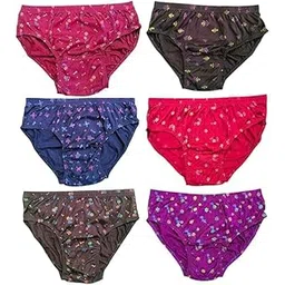appster Pack of 6 Women's Cotton Hipster Panties, Super Soft Plain Bright Underwear, Ladies Innerwear-picture-55