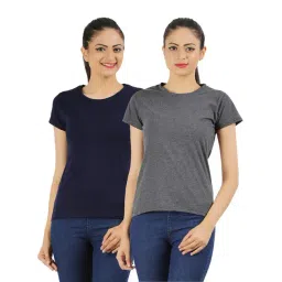 Appulse Grey & Navy Cotton T-Shirt - Pack Of 2-picture-36