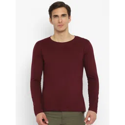 appulse Men Maroon Solid Round Neck T-shirt-picture-19