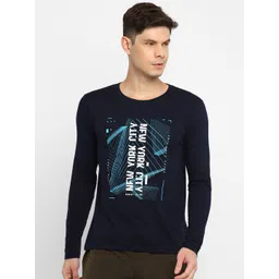 appulse Men Navy Blue Typography Printed T-shirt-image-42