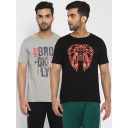 appulse Men Pack of 2 Printed Cotton Running T-shirts-picture-25