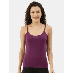 Appulse Purple Cotton Slim Fit Camisole-picture-12