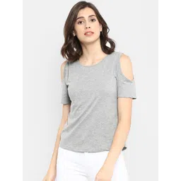 appulse Women Grey Melange Solid Top-picture-13