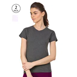 appulse Women Pack of 2 Slim Fit Running T-shirts-picture-17