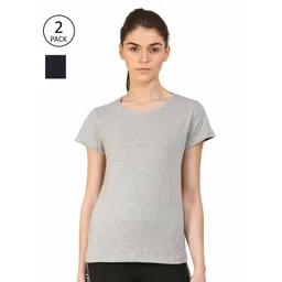 appulse Women Pack of 2 Slim Fit Running T-shirts image 1