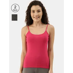 appulse Women Pack Of 2 Solid Cotton Camisoles-picture-24