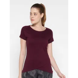 appulse Women Solid Round Neck Cotton Slim Fit T-shirt-picture-38