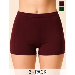 Apraa & Parma Combed Cotton Pack of 2 Mid-Rise Boy Short Brief AP SBT-33 Purple,Olive XS-2-picture-14