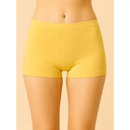 Apraa & Parma Mid-Rise Boy Shorts Briefs ACT-205 Yellow M-1-picture-29