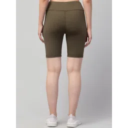 Apraa & Parma Pack Of 2 Women Skinny Fit High-Rise Yoga Sports Shorts image 3